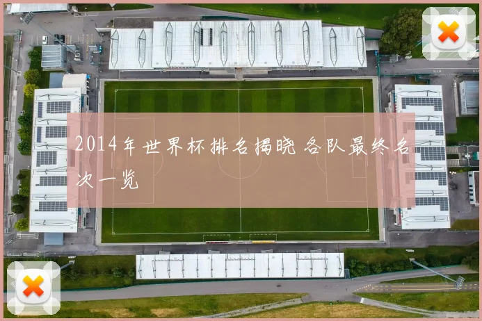 2014年世界杯排名揭晓 各队最终名次一览