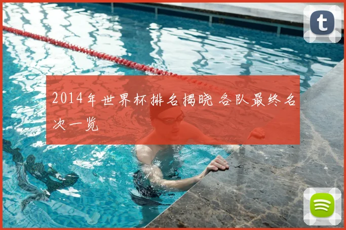 2014年世界杯排名揭晓 各队最终名次一览